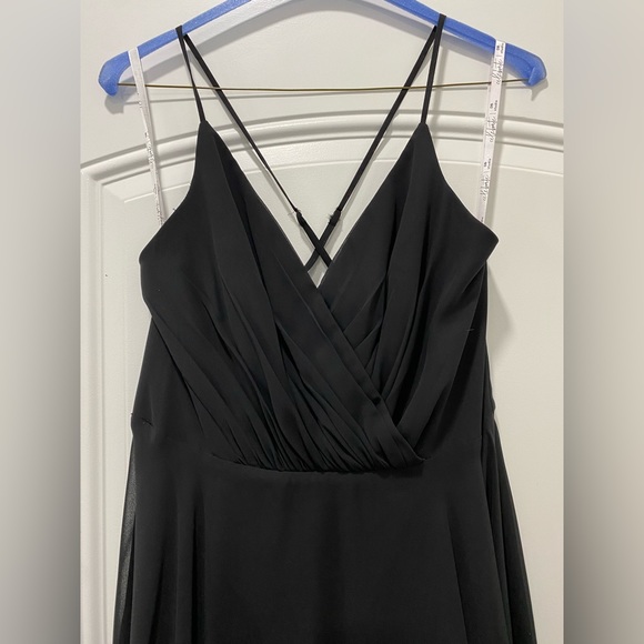 David’s Bridal Bridesmaid Dress F20064; Black; Size 14 ONLY WORN ONCE - Picture 5 of 11